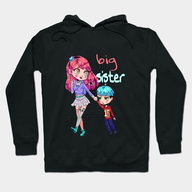 funny big sister Hoodie by Titou design